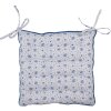 Clayre & Eef BRB29 Coussin de chaise en mousse Beige Bleu 40x40x4 cm