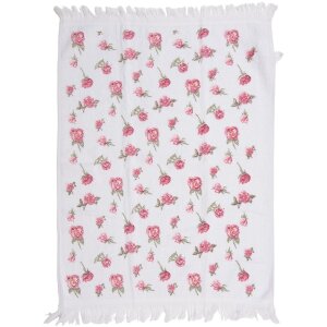 Clayre & Eef CT029 Serviette dinvité blanc...