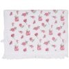 Clayre & Eef CT029 Serviette dinvité blanc rose 40x66 cm