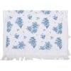 Clayre & Eef CTBRB Serviette dinvité Blanc Bleu 40x66 cm