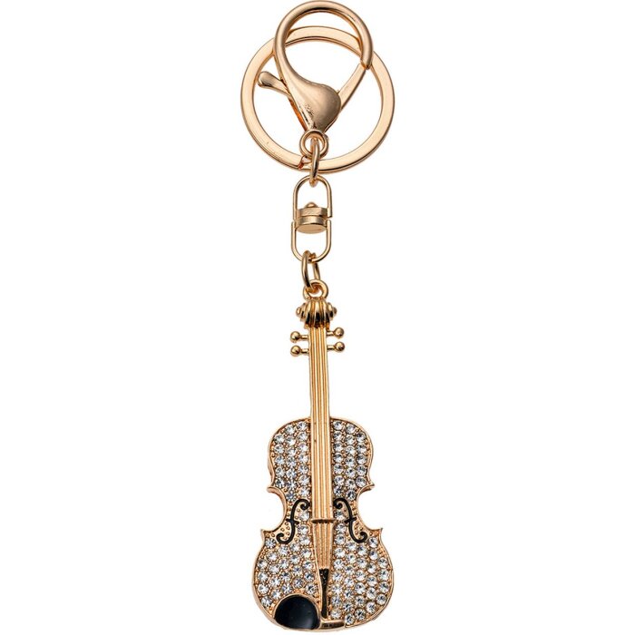 Juleeze JZKC0135 Porte-clés Violon doré