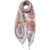 Juleeze JZSC0691CH écharpe femme motif marron 90x180 cm