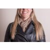 Juleeze JZSC0767CH Écharpe Femme Motif Marron 15x85 cm