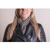 Juleeze JZSC0767Z Écharpe Femme Motif Noir 15x85 cm