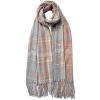 Juleeze JZSC0780BL Foulard dhiver pour femme Bleu 68x180 cm