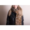 Juleeze JZSC0795 Écharpe Femme Marron 60x200 cm