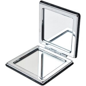Juleeze JZSP0007Z Miroir à main noir 6x6 cm