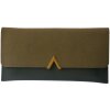 Juleeze JZWA0173GR Porte-monnaie vert 19x10 cm PU aspect cuir fermeture dorée