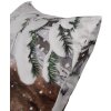 Clayre & Eef KT021.326 Housse de coussin Marron Blanc 45x45 cm