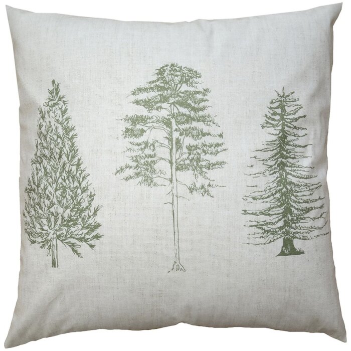 Clayre & Eef NPT20 Housse de coussin Beige Vert 45x45 cm