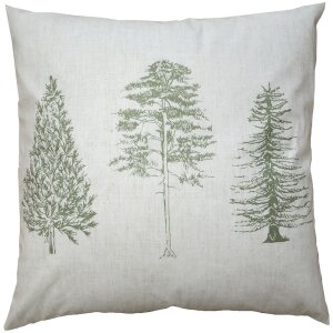 Clayre & Eef NPT20 Housse de coussin Beige Vert 45x45 cm