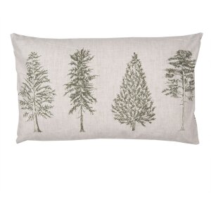 Clayre & Eef NPT36-2 Housse de coussin motif arbre...