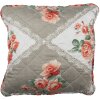 Clayre & Eef Q196.020 Housse de coussin Gris Beige 40x40 cm