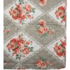 Clayre & Eef Q196.059 Couvre-lit Gris Rose 140x220 cm