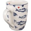 Clayre & Eef SSFMU Gobelet blanc bleu 350 ml