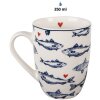 Clayre & Eef SSFMU Gobelet blanc bleu 350 ml