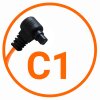 Miops Câble de connexion pour appareil photo Canon C1 Orange