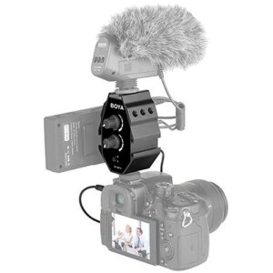 Boya BY-MP4 Adaptateur audio pour smartphone DSLR...