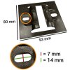 Falcon Eyes plaque de fixation 3330C 8x9.2cm 4 pcs. pour B-3030C