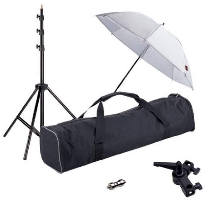Linkstar Strobist Set Parapluie réflecteur UK-84T avec trépied et sac