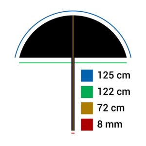 StudioKing Parapluie Reflex UBT102 Diffus Blanc 125 cm