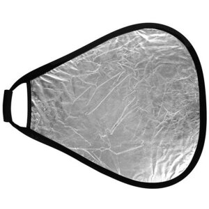 Réflecteur StudioKing CRGSW60 Argent Blanc avec poignée 60 cm
