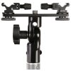 Falcon Eyes CLD-14A Twin Mount Tilting Bracket avec 2 adaptateurs de sabot de flash HS-20M