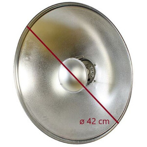 StudioKing SK-BD420 Beauty Dish argenté 42 cm avec...