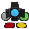 Kit de volets de protection StudioKing SK-BD18 avec filtre couleur en nid dabeille