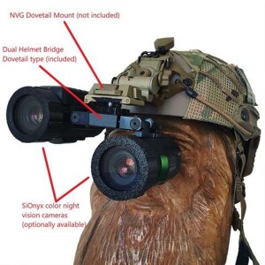 SiOnyx Aurora Dual Vision Nocturne Montage sur casque (Dovetail)