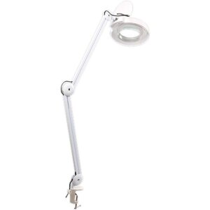 Byomic loupe de table v2 avec pince LED - Eclairage Loupe