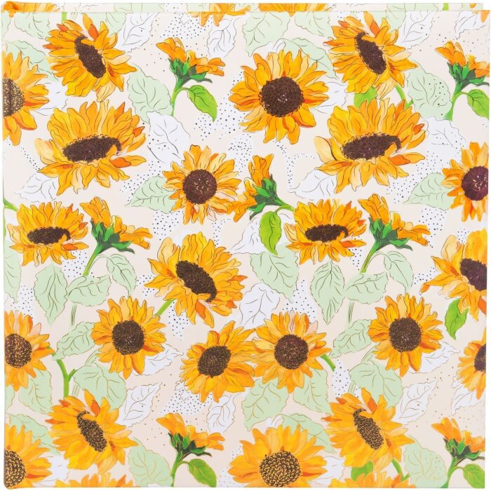 Goldbuch album photo à motifs Sunflower blanc 30x31 cm 60 pages blanches