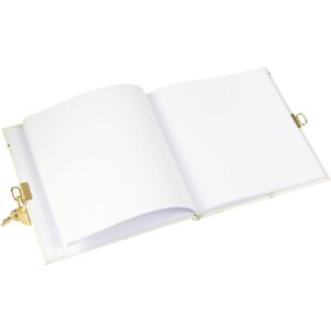 Goldbook Journal avec serrure Lucky Clover 16,5x16,5 cm 96 pages blanches
