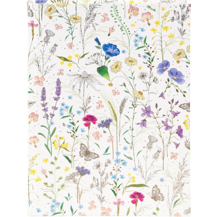Goldbuch carnet de notes DIN A5 Summer Meadow white 15x22 cm 200 pages blanches