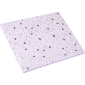 Livre dor Finamente lilas 25x20 cm 100 pages blanches gaufrage argenté