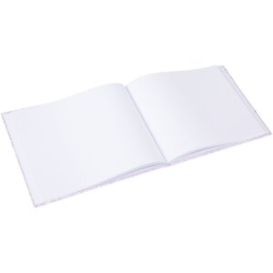 Livre dor Finamente lilas 25x20 cm 100 pages blanches gaufrage argenté