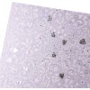 Livre dor Finamente lilas 25x20 cm 100 pages blanches gaufrage argenté