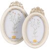 Clayre & Eef 2F1061 Cadre photo 16x2x23 cm / 13x18 cm Blanc Doré