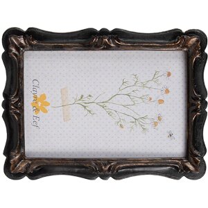 Clayre & Eef 2F1067 Cadre photo 14x2x19 cm / 10x15 cm Noir Marron
