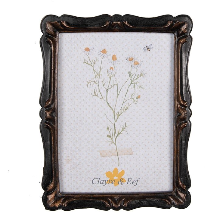 Clayre & Eef 2F1068 Cadre photo 16x2x21 cm / 13x18 cm Noir Marron