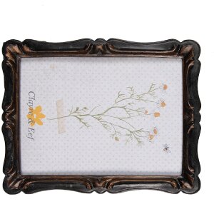 Clayre & Eef 2F1068 Cadre photo 16x2x21 cm / 13x18 cm Noir Marron