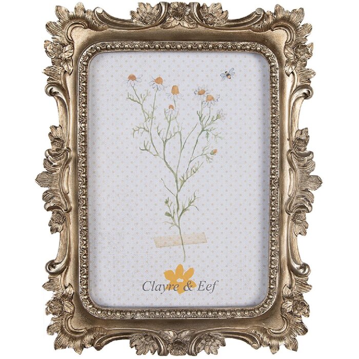 Clayre & Eef 2F1071 Cadre photo 17x2x22 cm / 10x15 cm Doré
