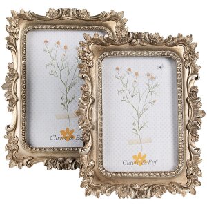 Clayre & Eef 2F1071 Cadre photo 17x2x22 cm / 10x15 cm Doré