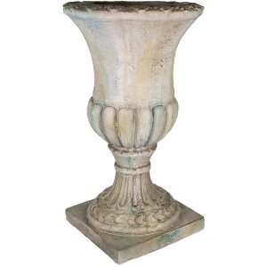 Pot de fleur Clayre & Eef Vert Beige 44x44x75 cm Style Baroque