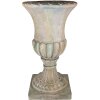 Pot de fleur Clayre & Eef Vert Beige 44x44x75 cm Style Baroque