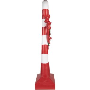 Clayre & Eef 5PR0127 Décoration canne à sucre 35x23x100 cm rouge blanc