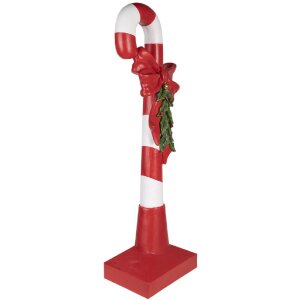 Clayre & Eef 5PR0127 Décoration canne à sucre 35x23x100 cm rouge blanc