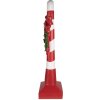 Clayre & Eef 5PR0127 Décoration canne à sucre 35x23x100 cm rouge blanc