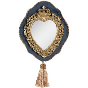 Clayre & Eef 62S294 Miroir mural 19x3x22 cm bleu...