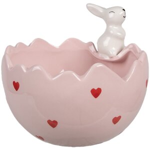 Clayre & Eef 6CE1694 Coupe décorative 13x12x10 cm rose
